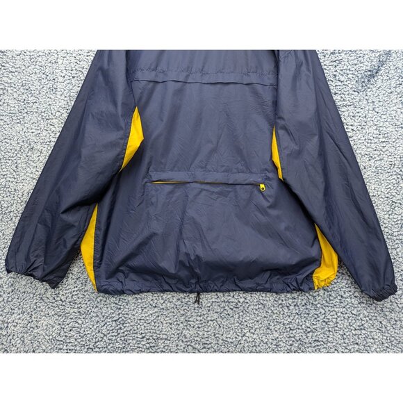 Y2K Aeropostale Windbreaker Jacket Mens L Relaxed Colorblock Track Baggy Blue - Picture 6 of 13